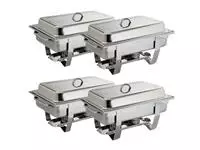 Een Olympia Milan chafing dish set GN 1/1 (4 stuks) koop je bij ShopXPress