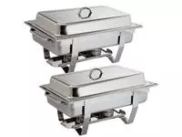 Een SPECIALE AANBIEDING 2x Olympia Milan Chafing Dish met 72-pak Olympia brandpasta gel koop je bij ShopXPress