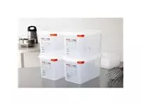 Een Araven GN 1/4 voedselbak met deksel 4,3L (4 stuks) koop je bij ShopXPress