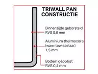 Een Vogue Triwall koperen inductie sauteuse conisch 20cm koop je bij ShopXPress