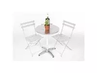 Een Bolero Bistro ronde RVS tafel 60cm grijs koop je bij ShopXPress