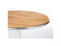 Een Bolero ronde tafel met essenhouten blad 60cm koop je bij ShopXPress