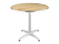 Een Bolero ronde tafel met essenhouten blad 80cm koop je bij ShopXPress