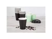 Een Fiesta Recyclable koffiebekers enkelwandig zwart 23cl (50 stuks) koop je bij ShopXPress