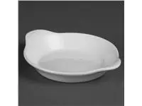 Een Olympia Whiteware ronde gratineerschalen met handvatten 17x14cm (6 stuks) koop je bij ShopXPress