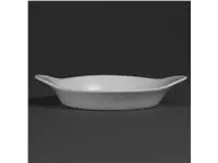 Een Olympia Whiteware ronde gratineerschalen met handvatten 19,2cm (6 stuks) koop je bij ShopXPress