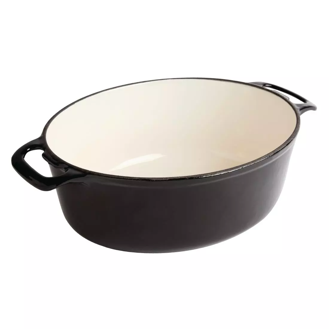 Een Vogue ovale inductie braadpan zwart 6L koop je bij ShopXPress