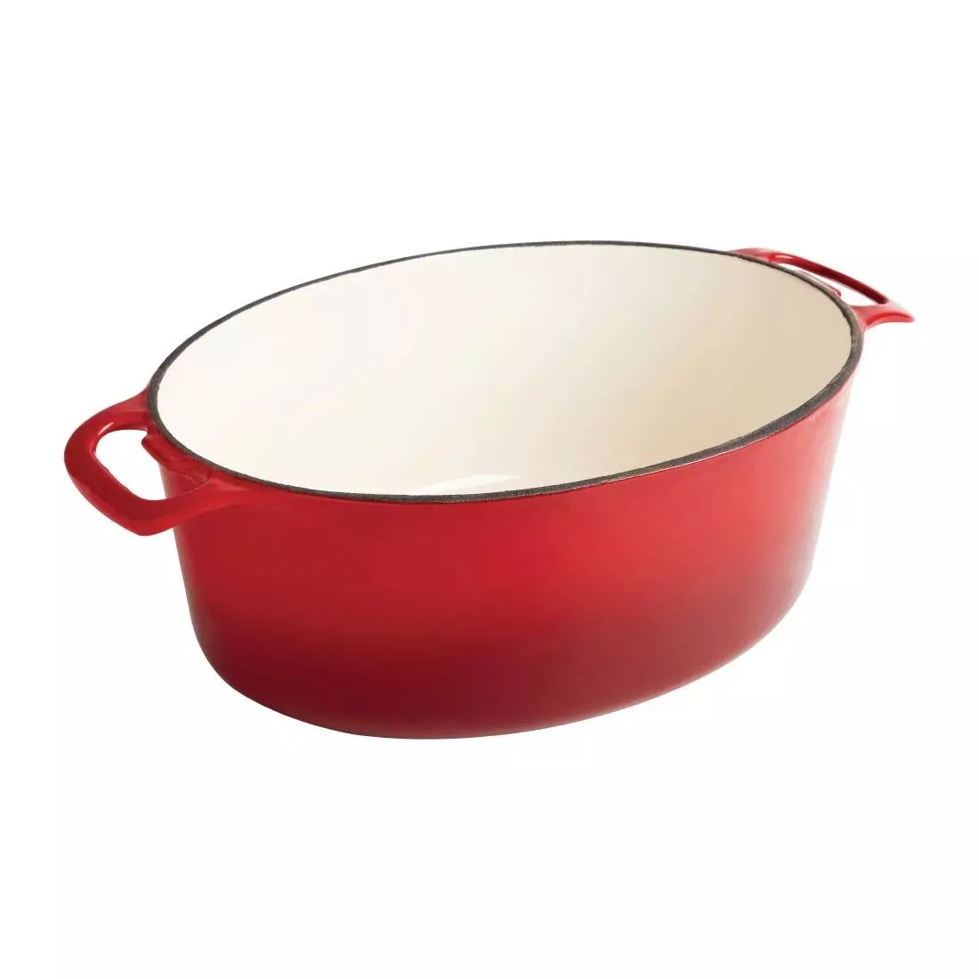 Een Vogue ovale inductie braadpan rood 5L koop je bij ShopXPress