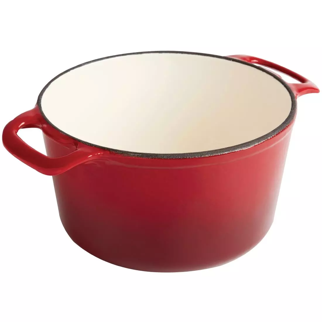 Een Vogue ronde inductie braadpan rood 3,2L koop je bij ShopXPress