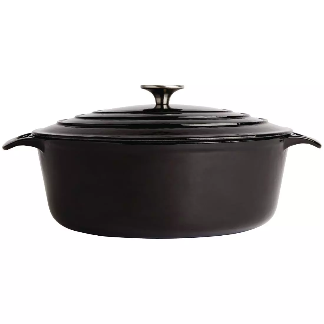 Een Vogue ovale inductie braadpan zwart 6L koop je bij ShopXPress