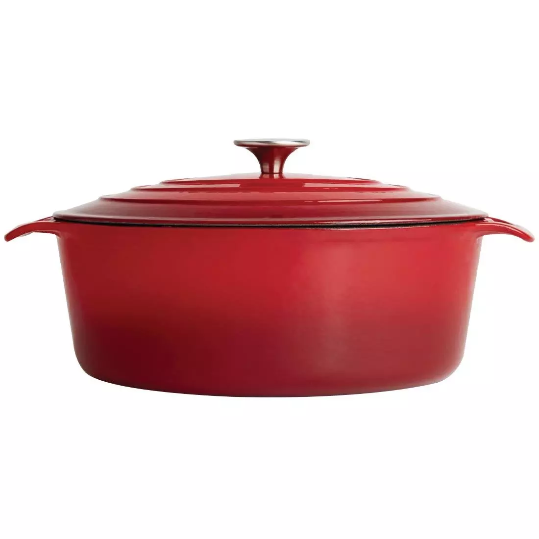 Een Vogue ovale inductie braadpan rood 5L koop je bij ShopXPress