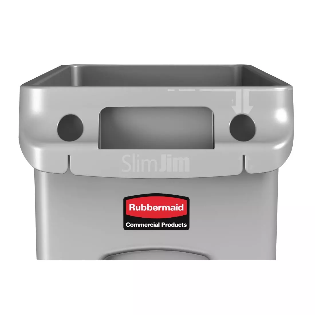 Een Rubbermaid Slim Jim container met luchtsleuven 87L koop je bij ShopXPress