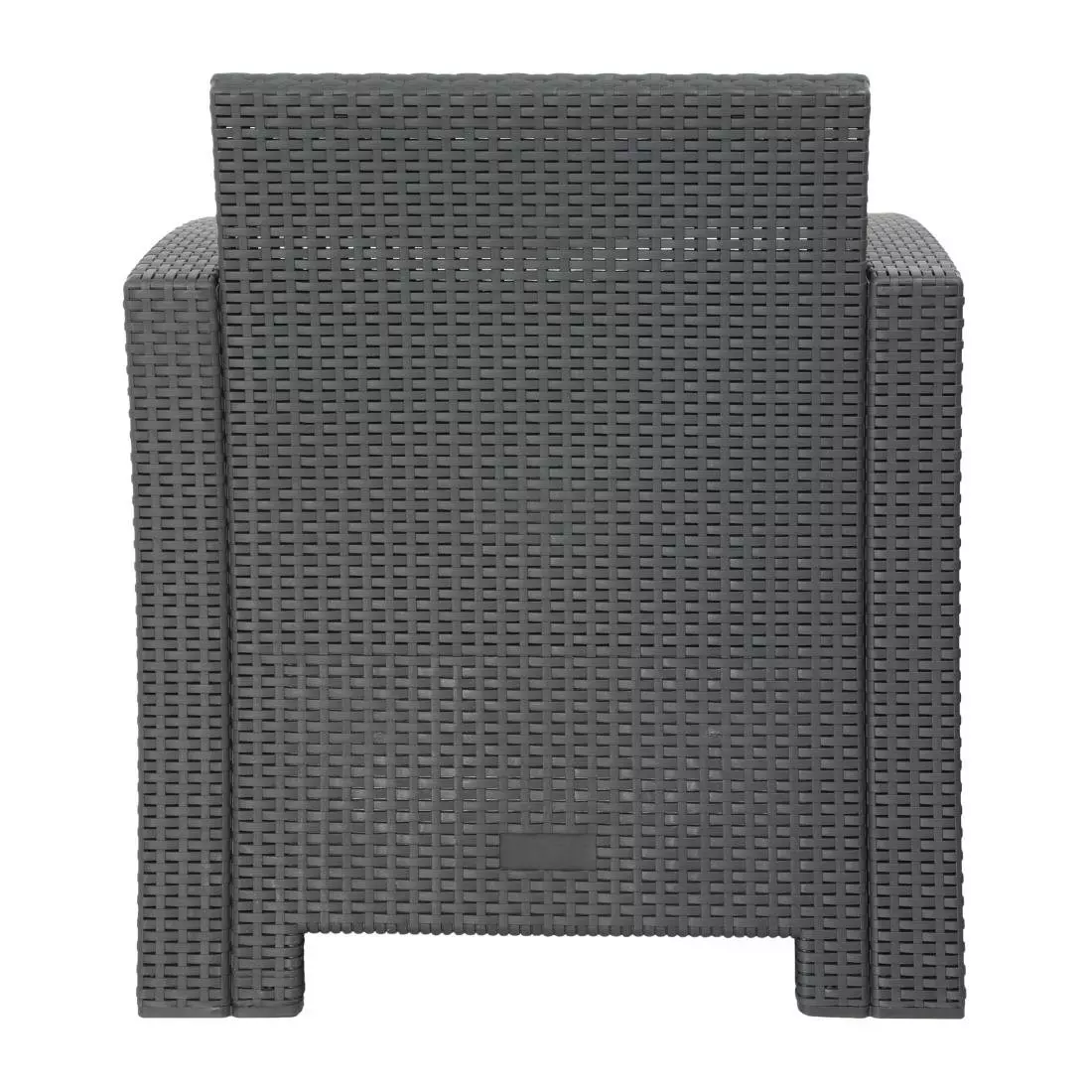 Een Bolero PP fauteuil en tafel rieten set grijs koop je bij ShopXPress