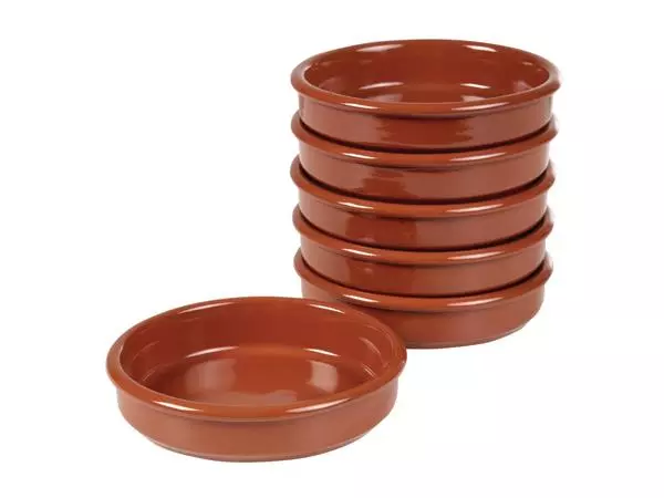 Een Terracotta tapasschaaltjes 12,8cm (24 stuks) koop je bij ShopXPress