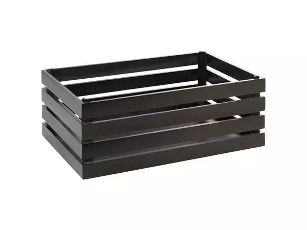 Een APS Superbox houten krat zwart 555x350mm koop je bij ShopXPress