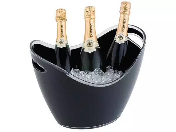 Een APS acryl champagne bowl groot zwart koop je bij ShopXPress