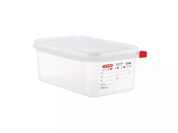 Een Araven GN 1/4 voedseldoos met deksel 2,8L (4 stuks) koop je bij ShopXPress