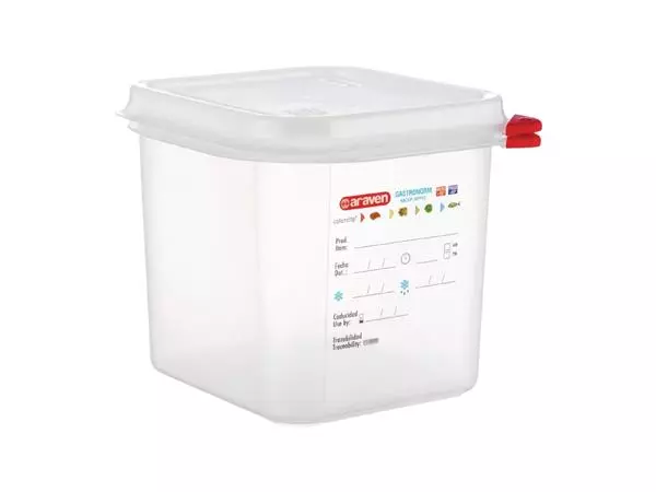 Een Araven GN 1/6 voedselbak met deksel 2,6L (4 stuks) koop je bij ShopXPress