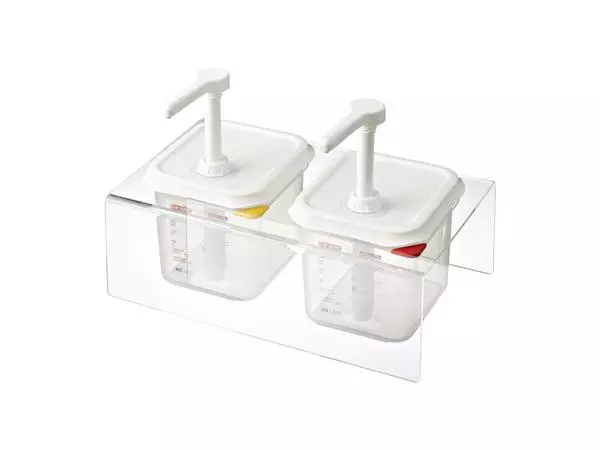 Een Araven sausdispensers GN 1/6 transparant 2,6L (2 stuks) koop je bij ShopXPress