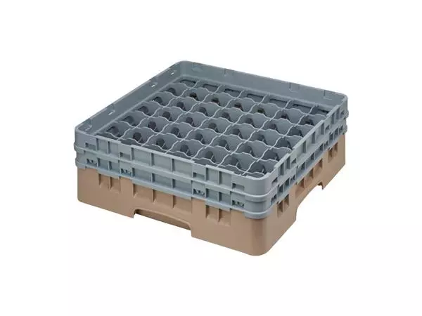 Een Cambro Camrack vaatwaskorf met 49 compartimenten max. glashoogte 13,3cm koop je bij ShopXPress