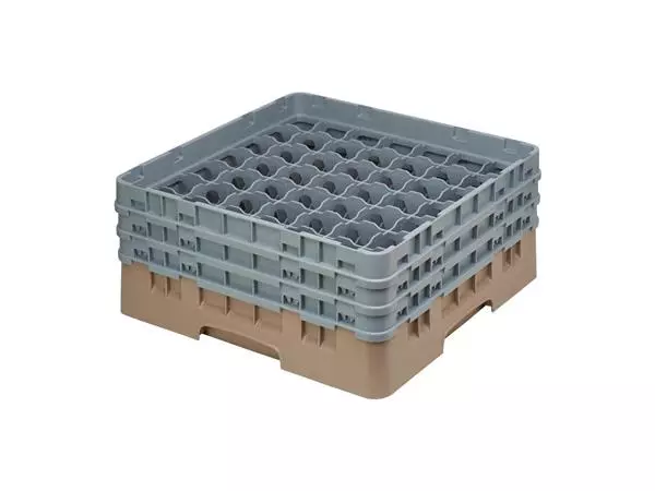 Een Cambro Camrack vaatwaskorf met 49 compartimenten max. glashoogte 17,4cm koop je bij ShopXPress