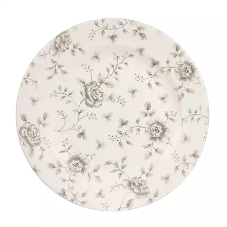 Een Churchill Rose Chintz Grey bord 30.5 cm pak van 6 koop je bij ShopXPress