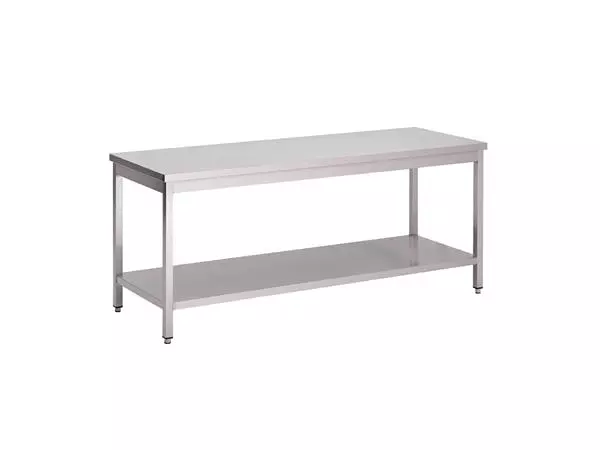 Een Gastro M RVS werktafel met onderblad 88x70x70cm koop je bij ShopXPress