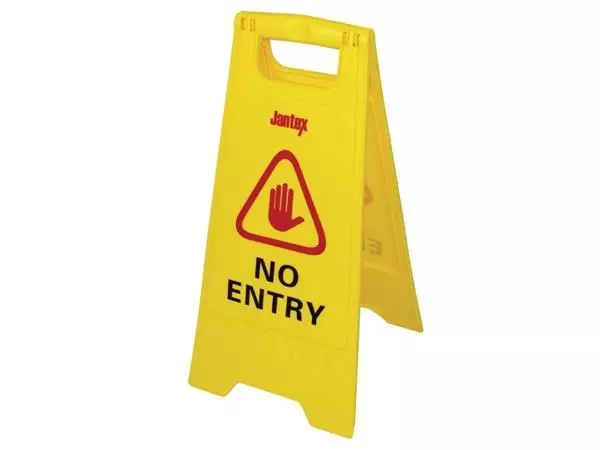 Een Jantex waarschuwingsbord "No entry" koop je bij ShopXPress