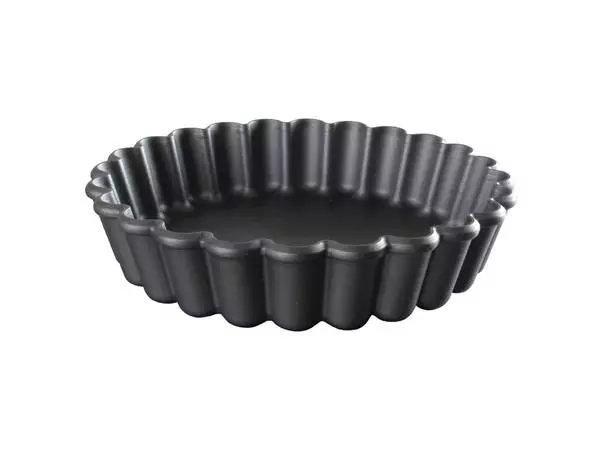 Een Matfer Bourgeat Exoglass ronde geplooide taartvorm 9cm (12 stuks) koop je bij ShopXPress