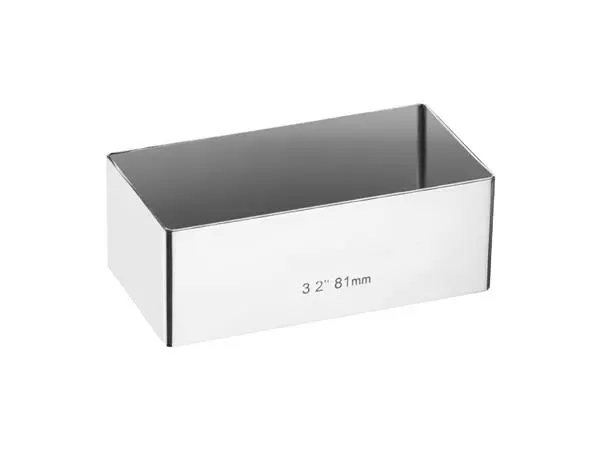 Een Mini taartvorm rechthoekig 8x4cm koop je bij ShopXPress