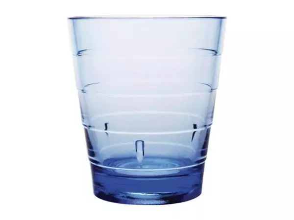 Een Olympia Kristallon ringbekers van polycarbonaat, blauw, 285 ml, 6 stuks koop je bij ShopXPress