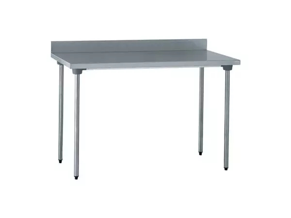 Een Tournus RVS werktafel met achteropstand 120cm koop je bij ShopXPress