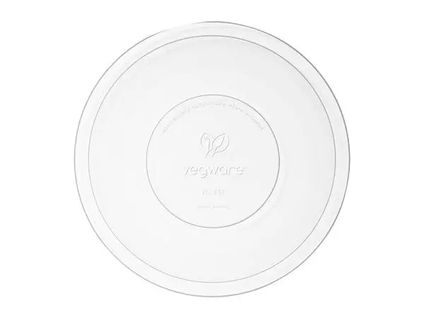 Een Vegware 185-serie composteerbare platte deksels (300 stuks) koop je bij ShopXPress