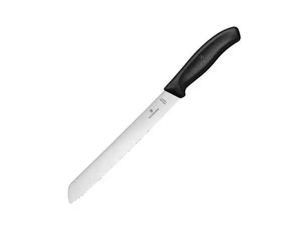 Een Victorinox broodmes 21cm zwart (blisterverpakking) koop je bij ShopXPress