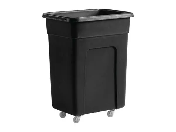 Een Zwarte polyethyleen trolley klein 79,5(H) x 66(B) x 45,5(D)cm koop je bij ShopXPress