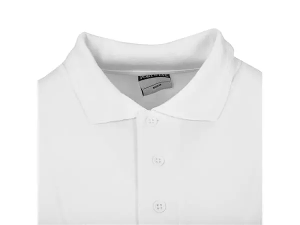 Een Unisex poloshirt wit S koop je bij ShopXPress