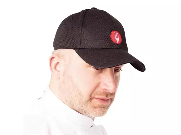 Een Chef Works Cool Vent baseball cap zwart koop je bij ShopXPress