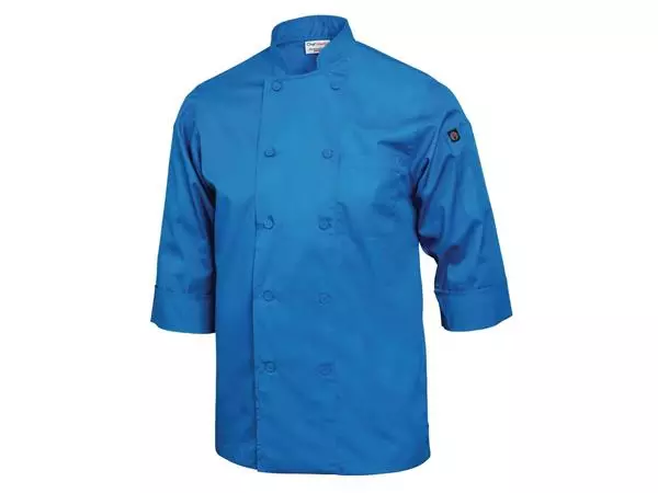 Een Chef Works unisex koksbuis blauw XXL koop je bij ShopXPress