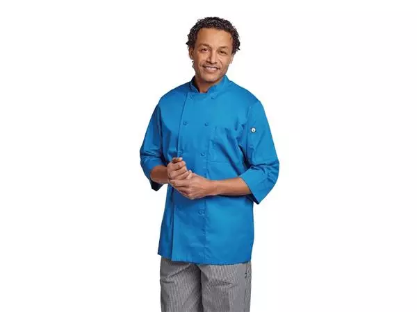 Een Chef Works unisex koksbuis blauw L koop je bij ShopXPress