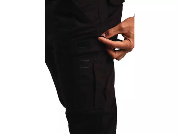 Een Slim fit stretch cargo broek zwart 32 koop je bij ShopXPress