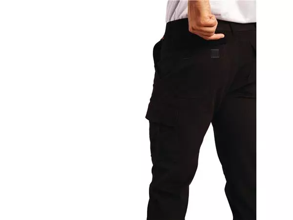 Een Slim fit stretch cargo broek zwart 34 koop je bij ShopXPress