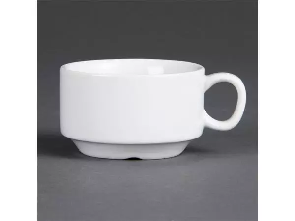 Een Olympia Whiteware stapelbare espressokopjes 8,5cl (12 stuks) koop je bij ShopXPress