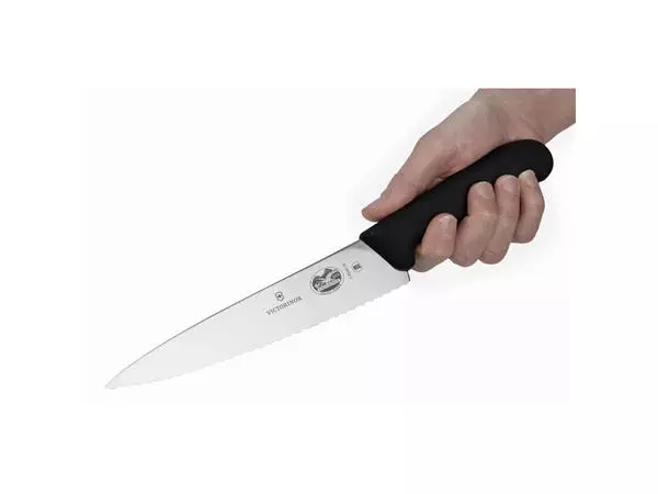 Een Victorinox Fibrox gekarteld koksmes 19cm koop je bij ShopXPress