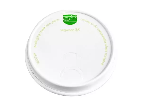 Een Vegware 79-Serie composteerbare koffiebeker deksels (1000 stuks) koop je bij ShopXPress