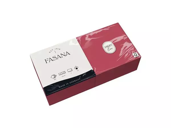 Een Fasana professionele tissueservetten bordeaux 33x33cm (1500 stuks) koop je bij ShopXPress