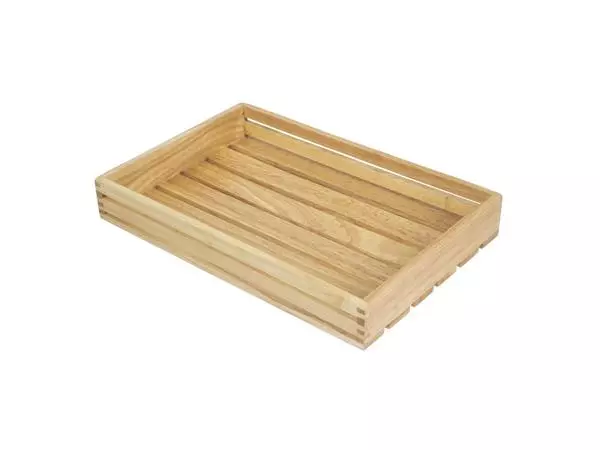 Een Olympia lage houten krat 5(h) x 35(b) x 23(d)cm koop je bij ShopXPress