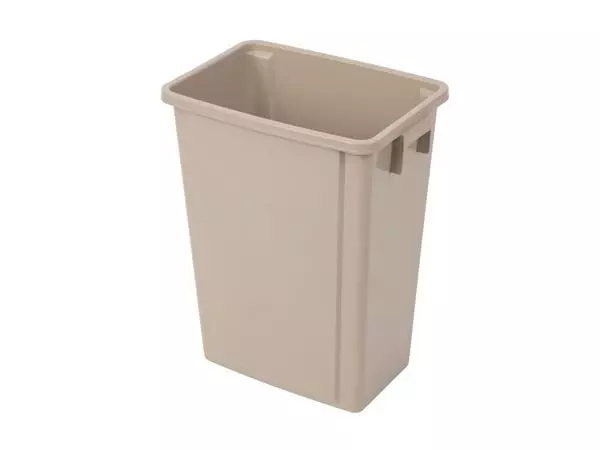 Een recycling afvalbak beige 56L koop je bij ShopXPress