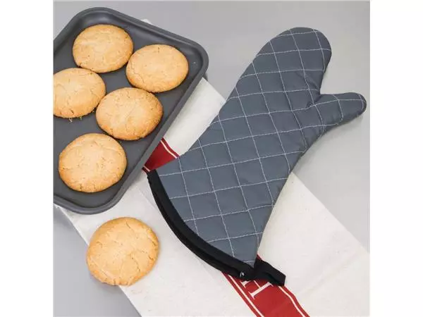 Een Vogue brandvertragende ovenwant grijs 43cm koop je bij ShopXPress