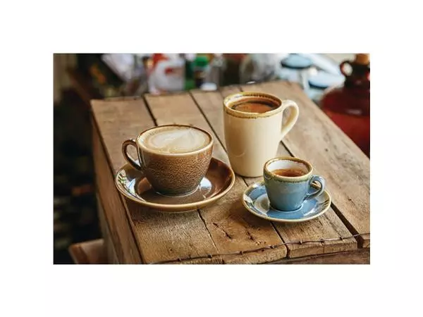 Een Olympia Kiln cappuccinoschotels blauw 14cm (6 stuks) koop je bij ShopXPress