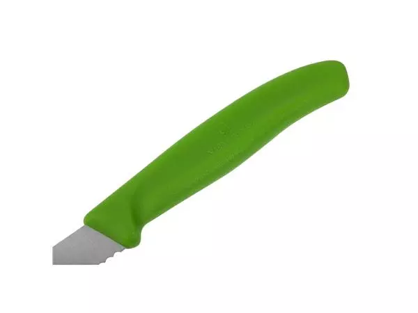 Een Victorinox gekarteld schilmesje groen 8cm koop je bij ShopXPress